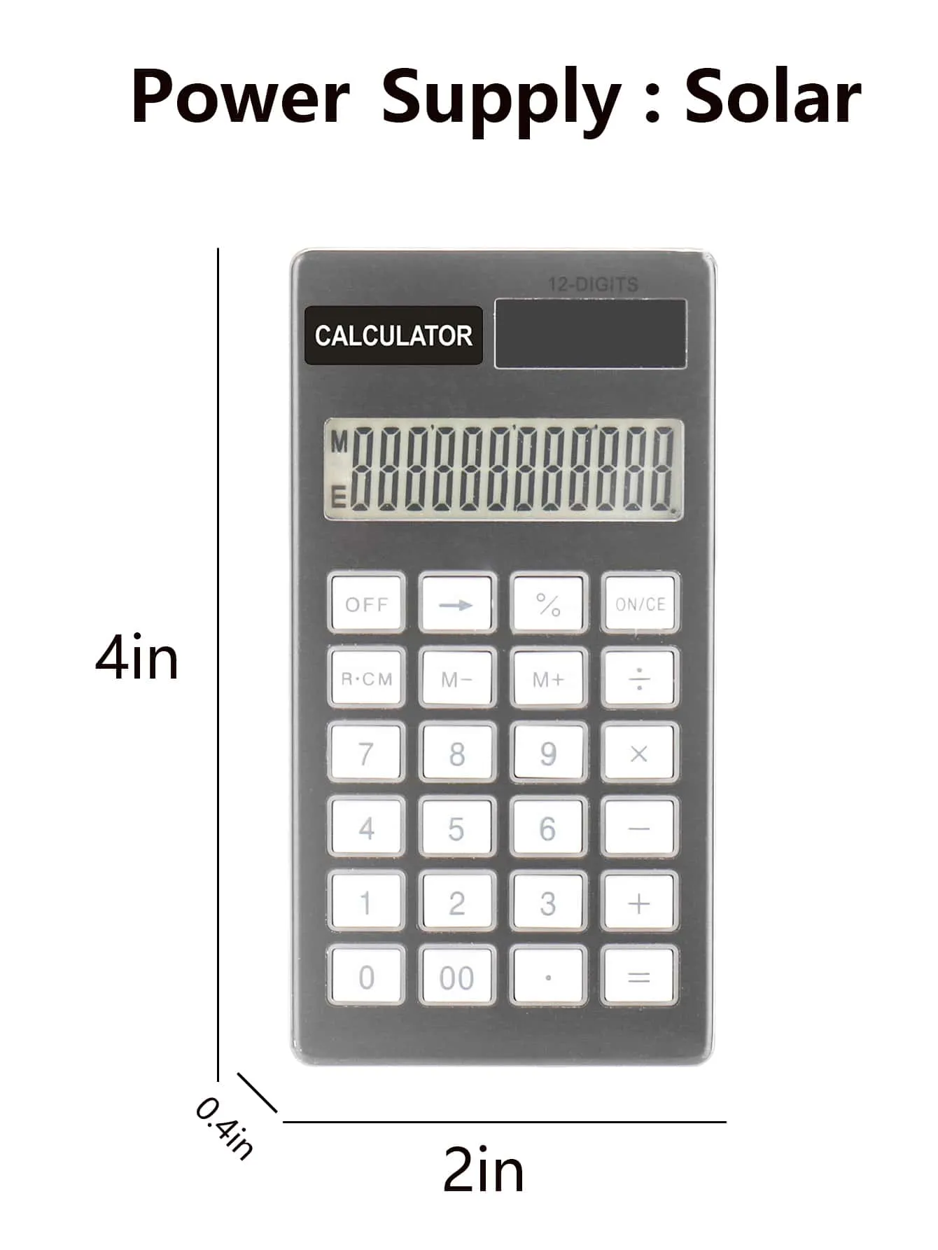 1pc Mini Solar Digital Calculator