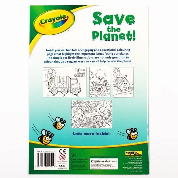 Alligator Books Crayola Save The Planet Colouring Book - English