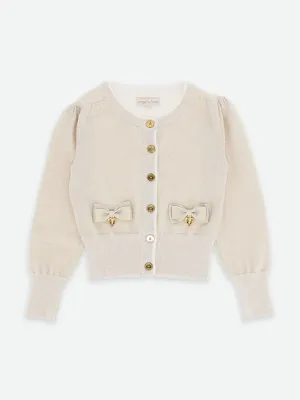 Angels Face Girls Nicolette Cardigan in Gold