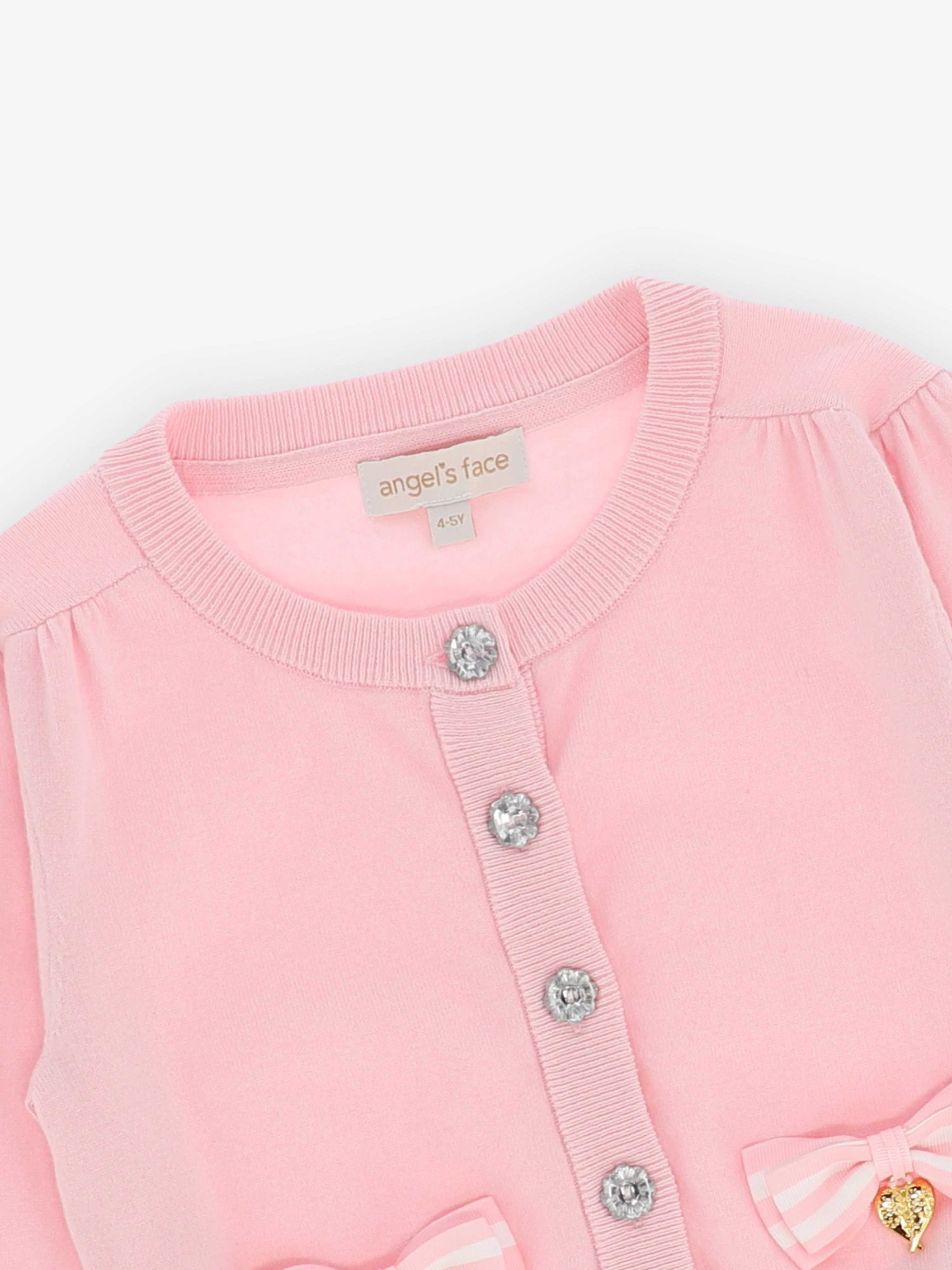 Angels Face Girls Nicolette Cardigan in Pink