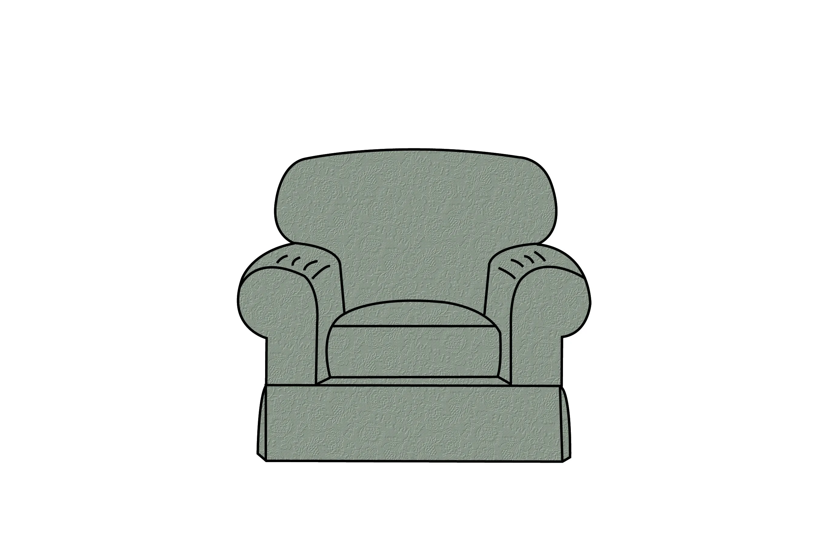 Banbury | Armchair Extra Loose Cover | Shaftesbury Sage