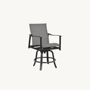 Barbados Padded Sling Swivel Counter Stool By Castelle