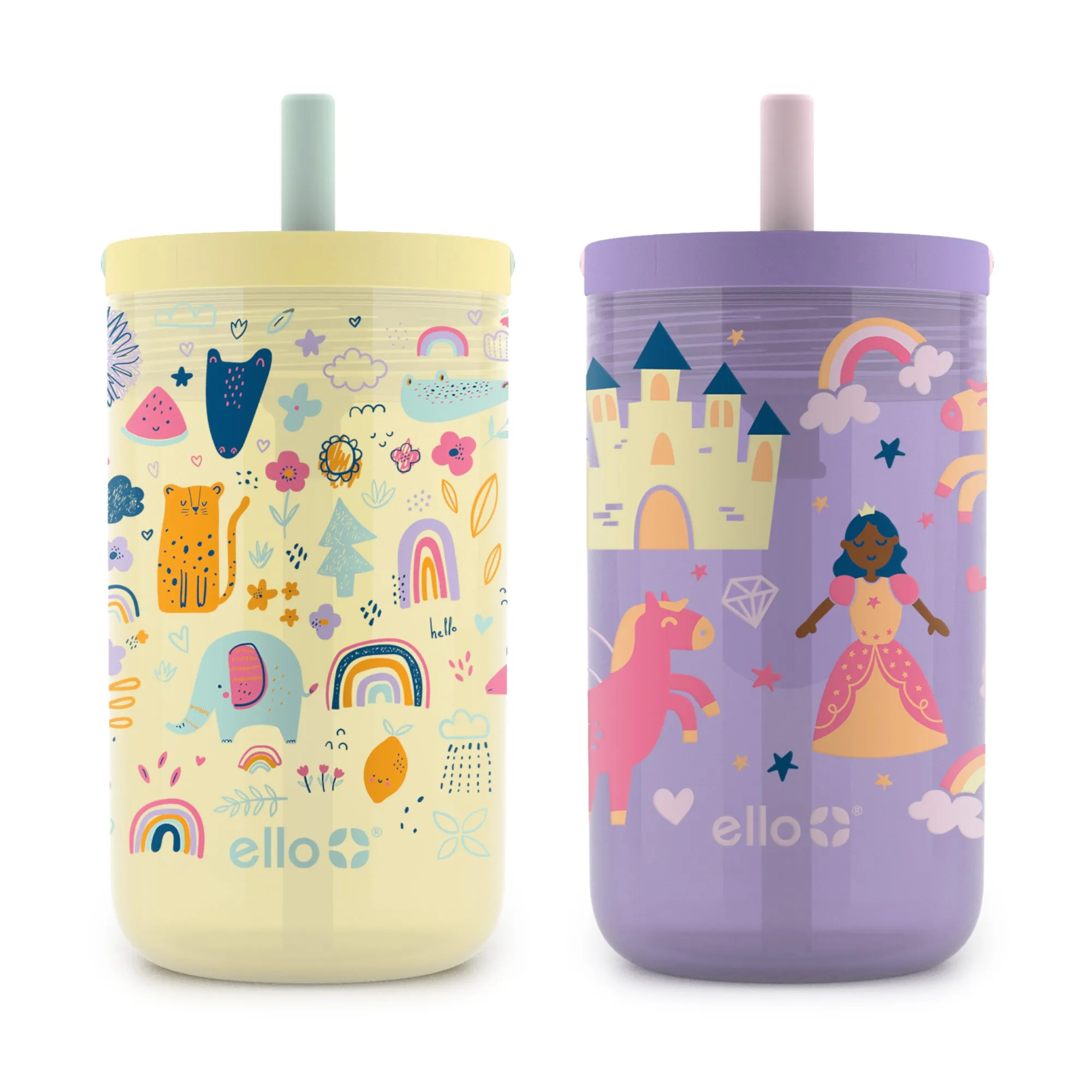 Bop 12oz Leakproof Kids Tumbler with Optional Straw, Set of 2