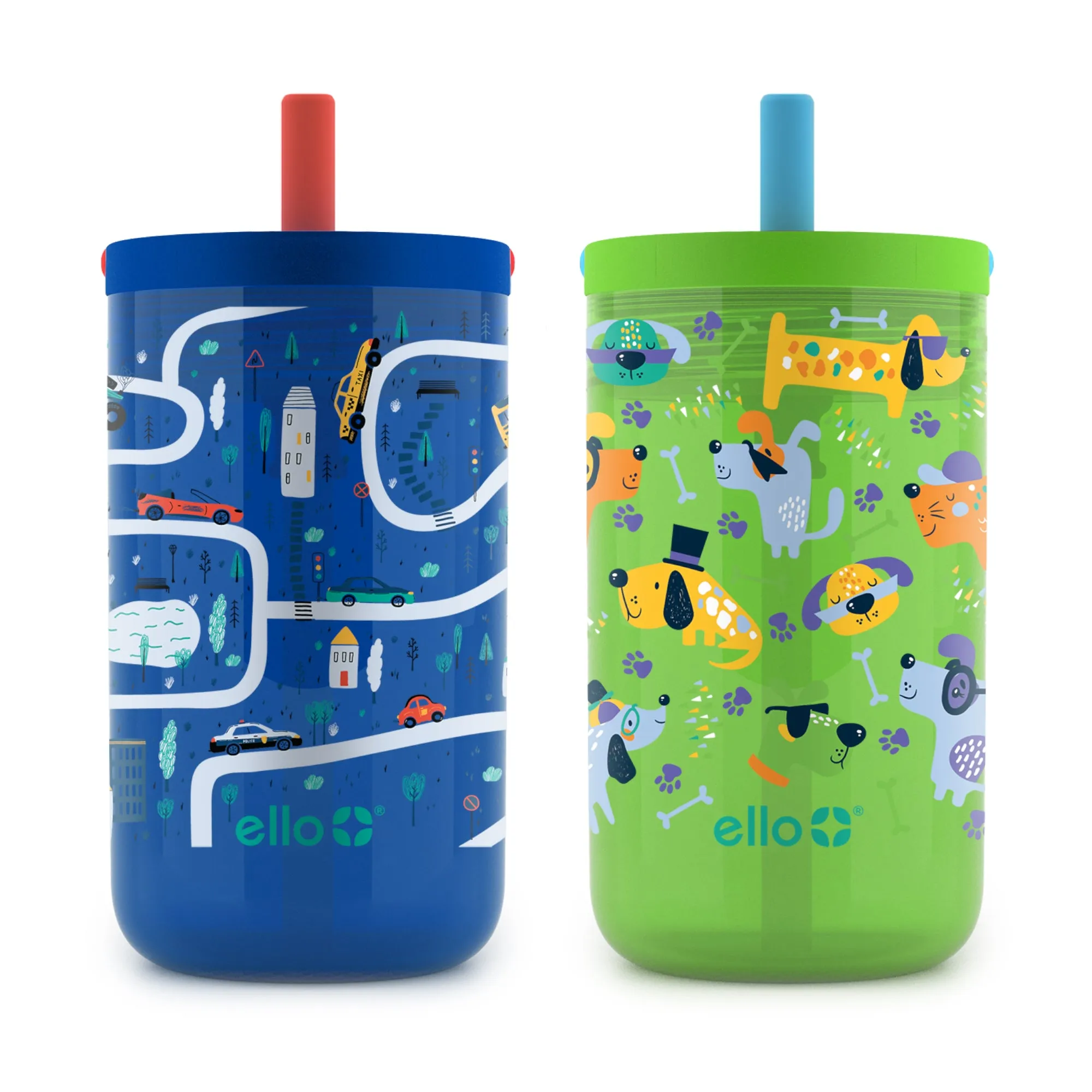 Bop 12oz Leakproof Kids Tumbler with Optional Straw, Set of 2