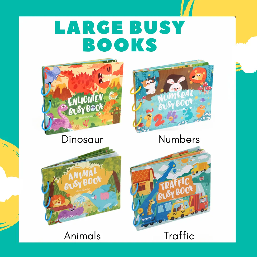 Busy Books for Preschoolers (Various Topics & Themes)