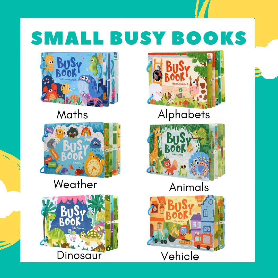 Busy Books for Preschoolers (Various Topics & Themes)