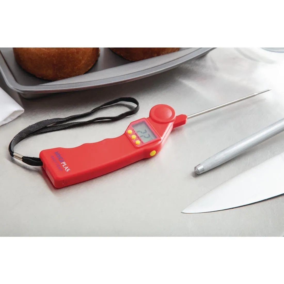 CF913 Hygiplas Easytemp Colour Coded Red Thermometer