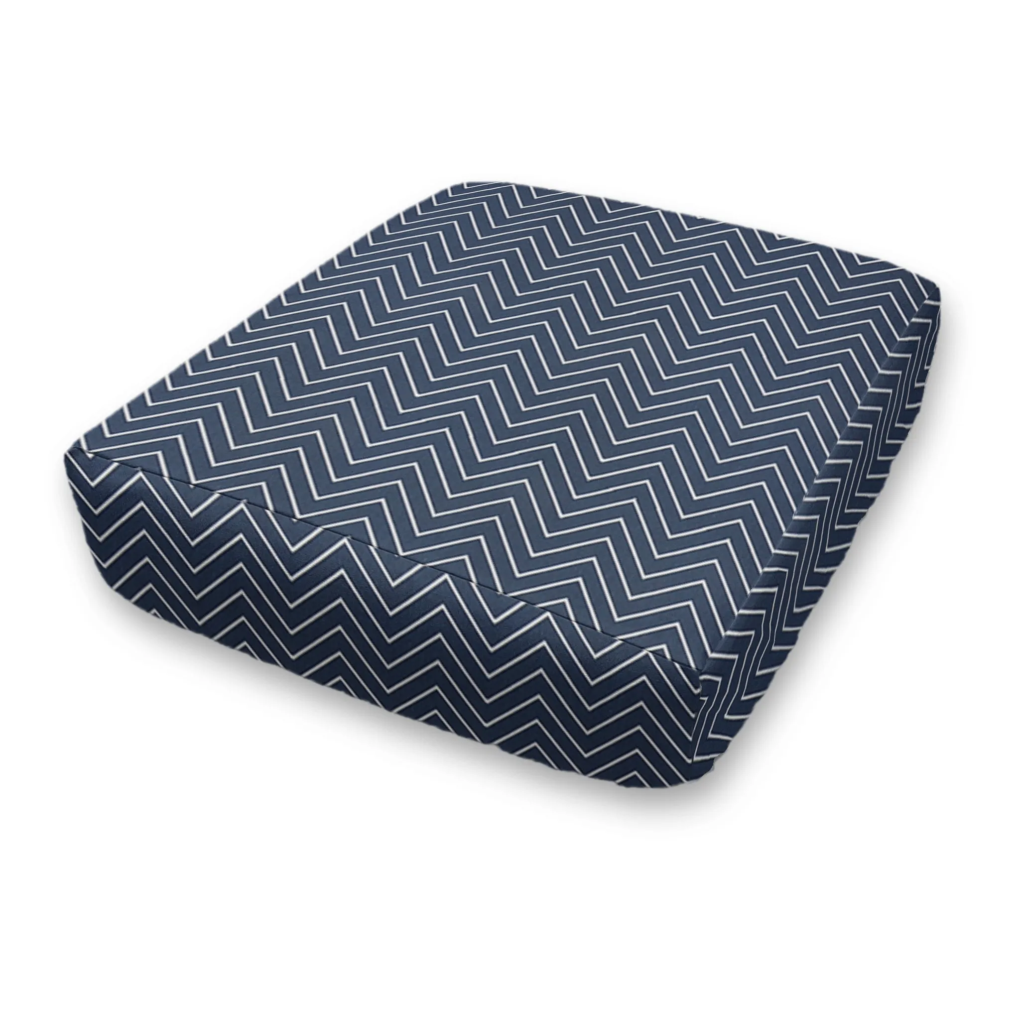 Chevron Custom Elastic Fitted Cushion Cover - Choice of Color