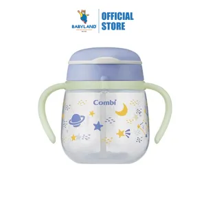 Combi Baby Lakumug Straw Glow 240ml - Purple (6m )