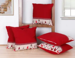 Cotton Gnomo Border Cushion Covers