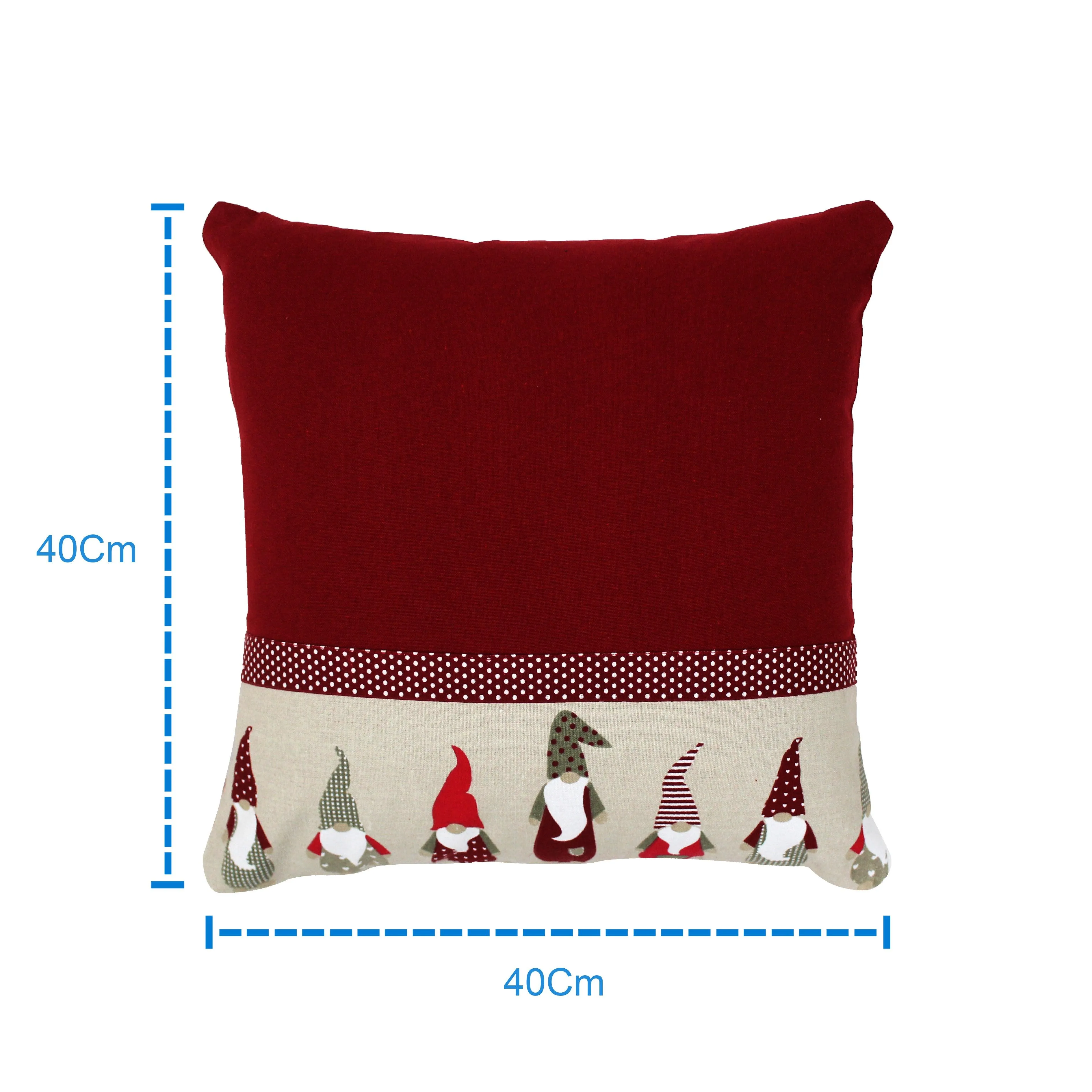 Cotton Gnomo Border Cushion Covers