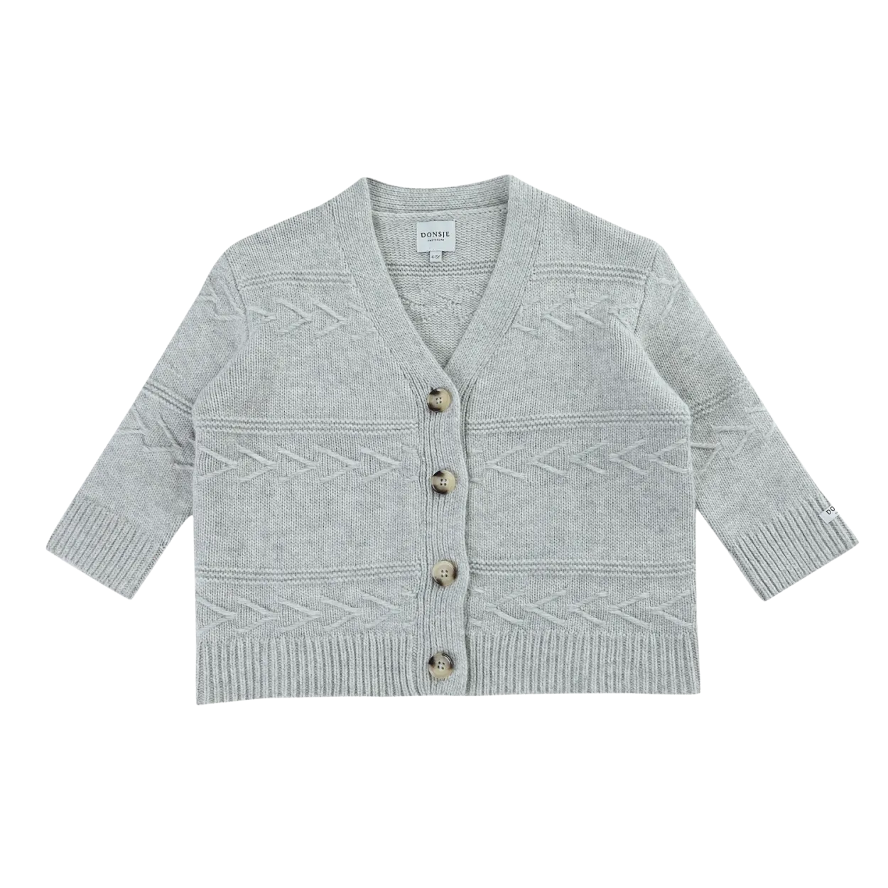 Draine Cardigan | Light Grey Melange