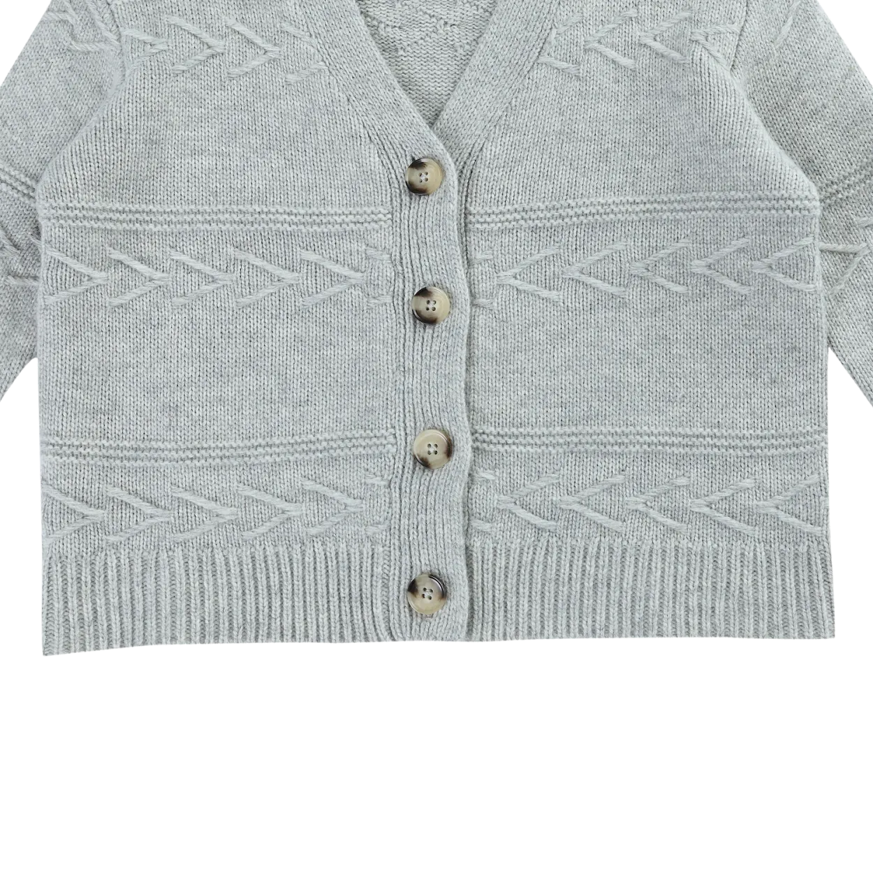 Draine Cardigan | Light Grey Melange