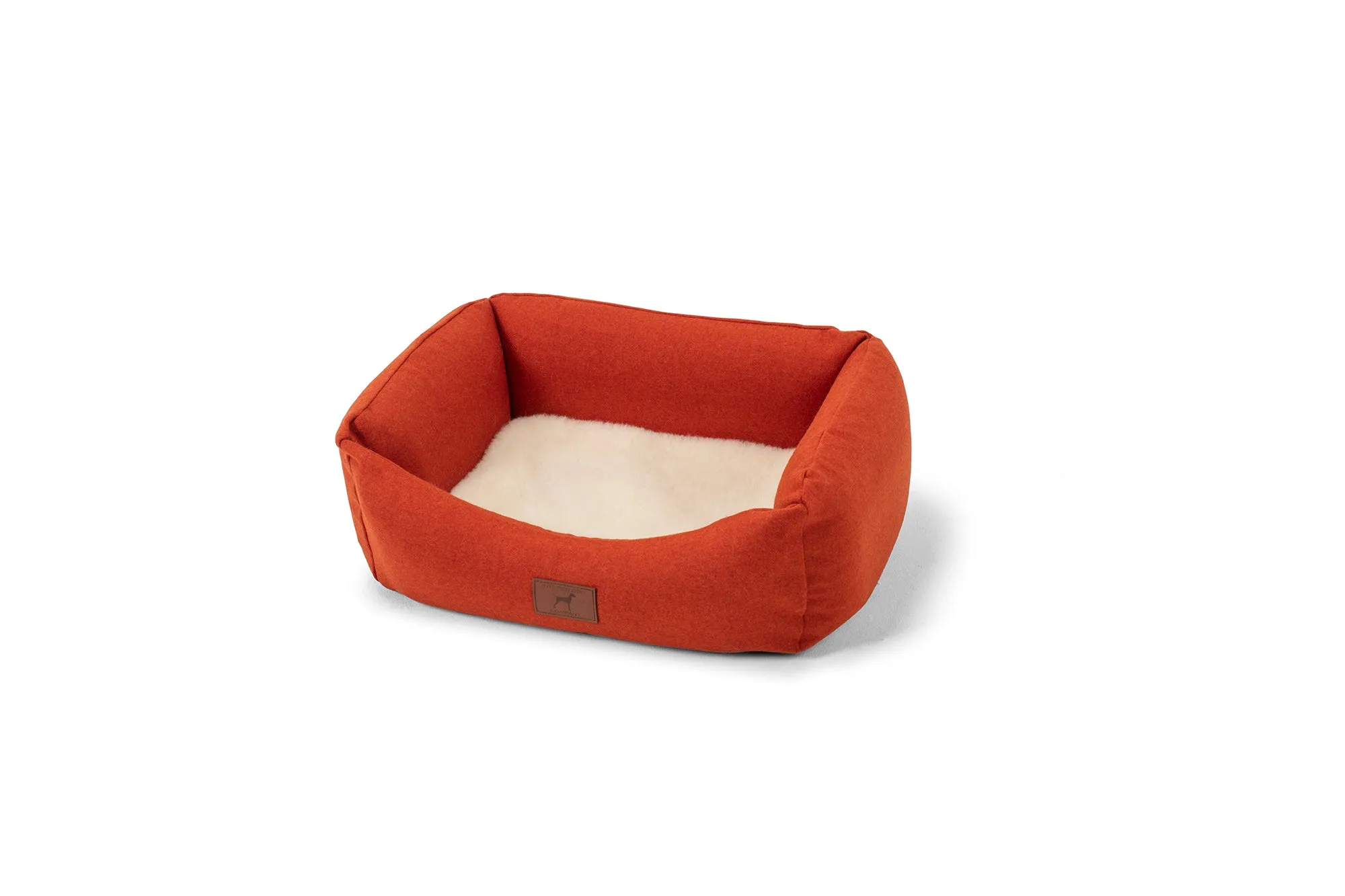 Fire Orange Classic Dog Bed Outer Bed Cover