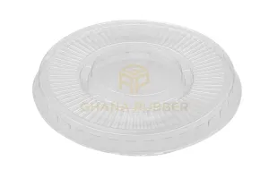 Flat Lids With No Hole Large Size (Transparent)