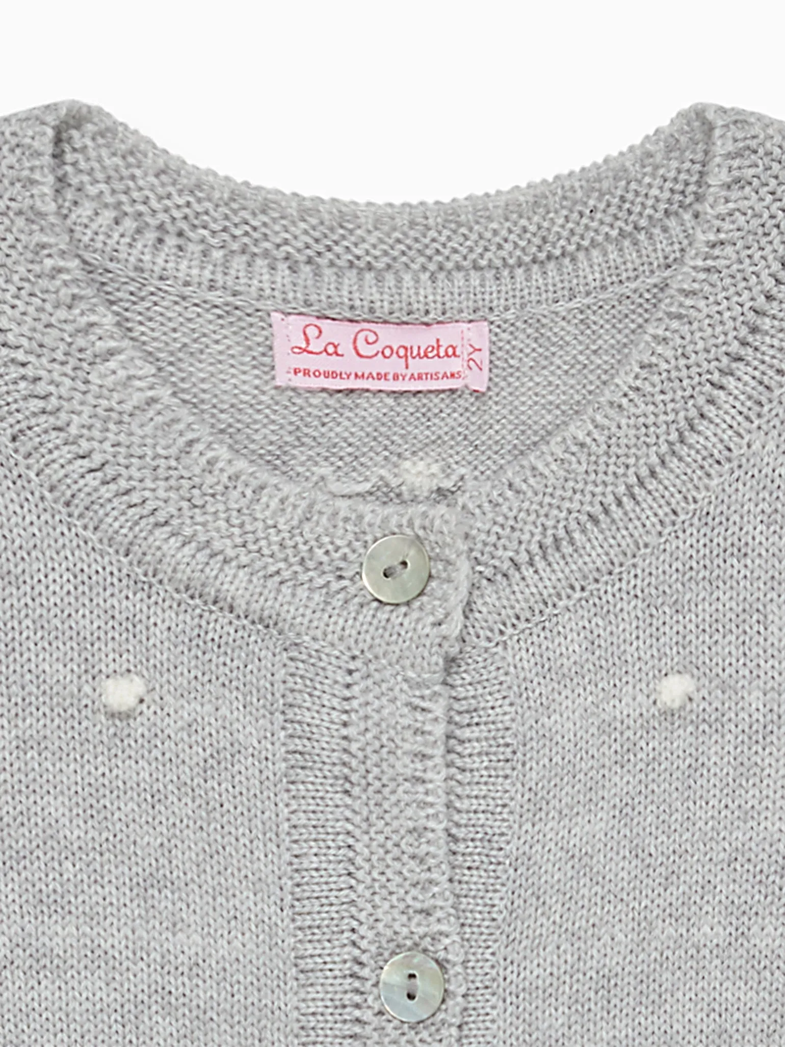 Grey Ramas Merino Baby Cardigan