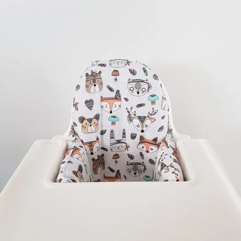 High Chair Cushion Cover - Tribal Animals