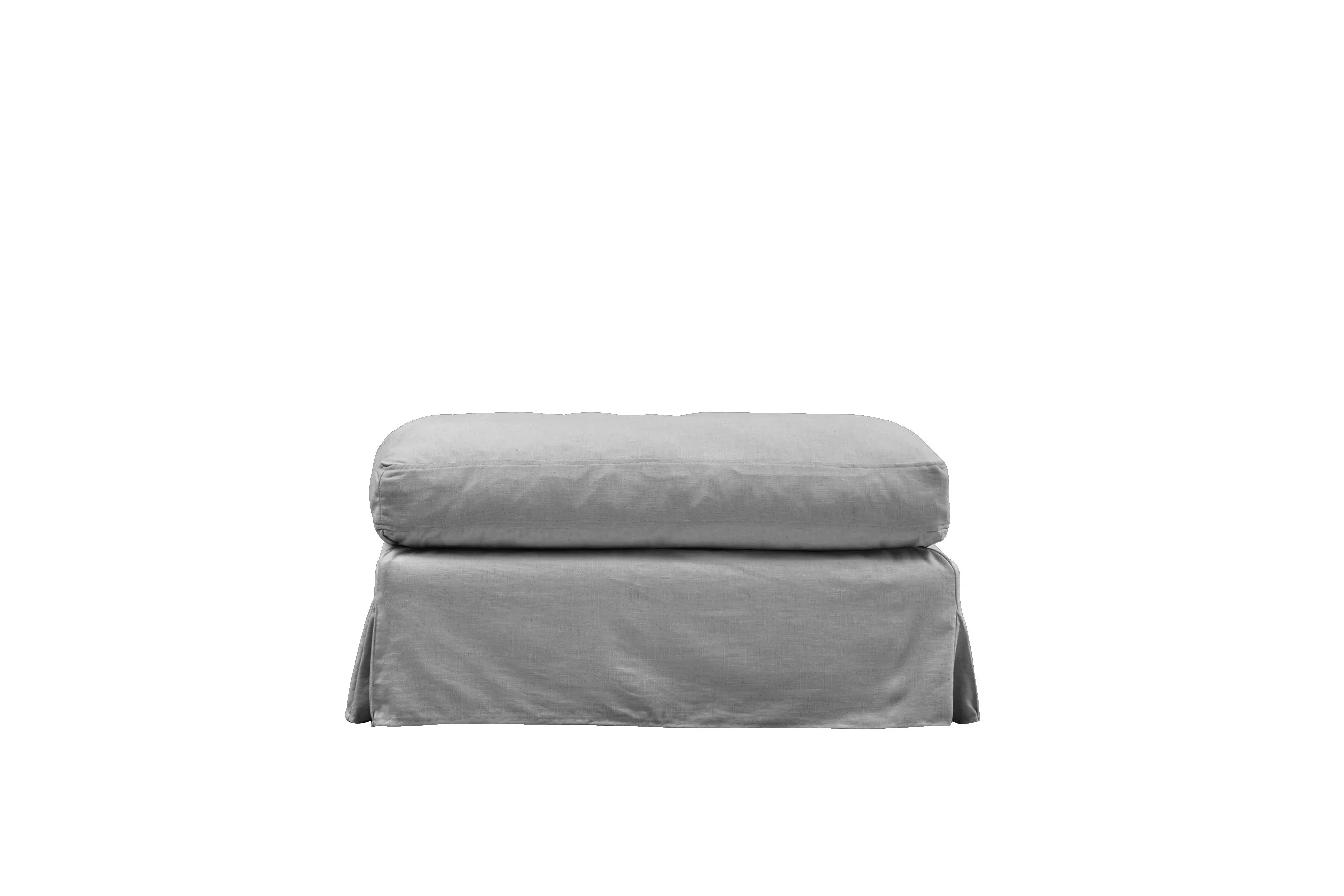 Kate | Bench Footstool Extra Loose Cover | Capri Light Grey