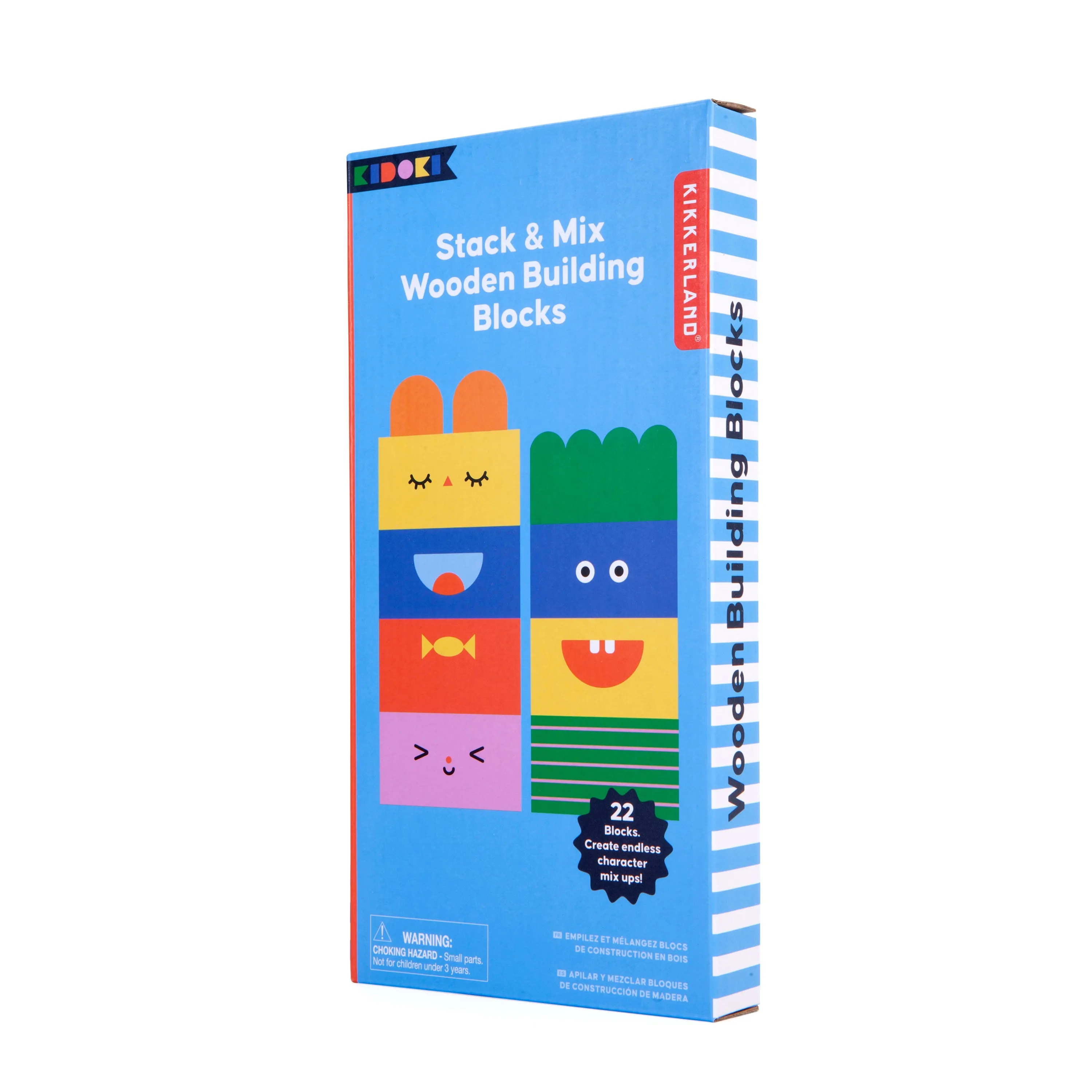 Kidoki Stack & Mix Wooden Building Blocks