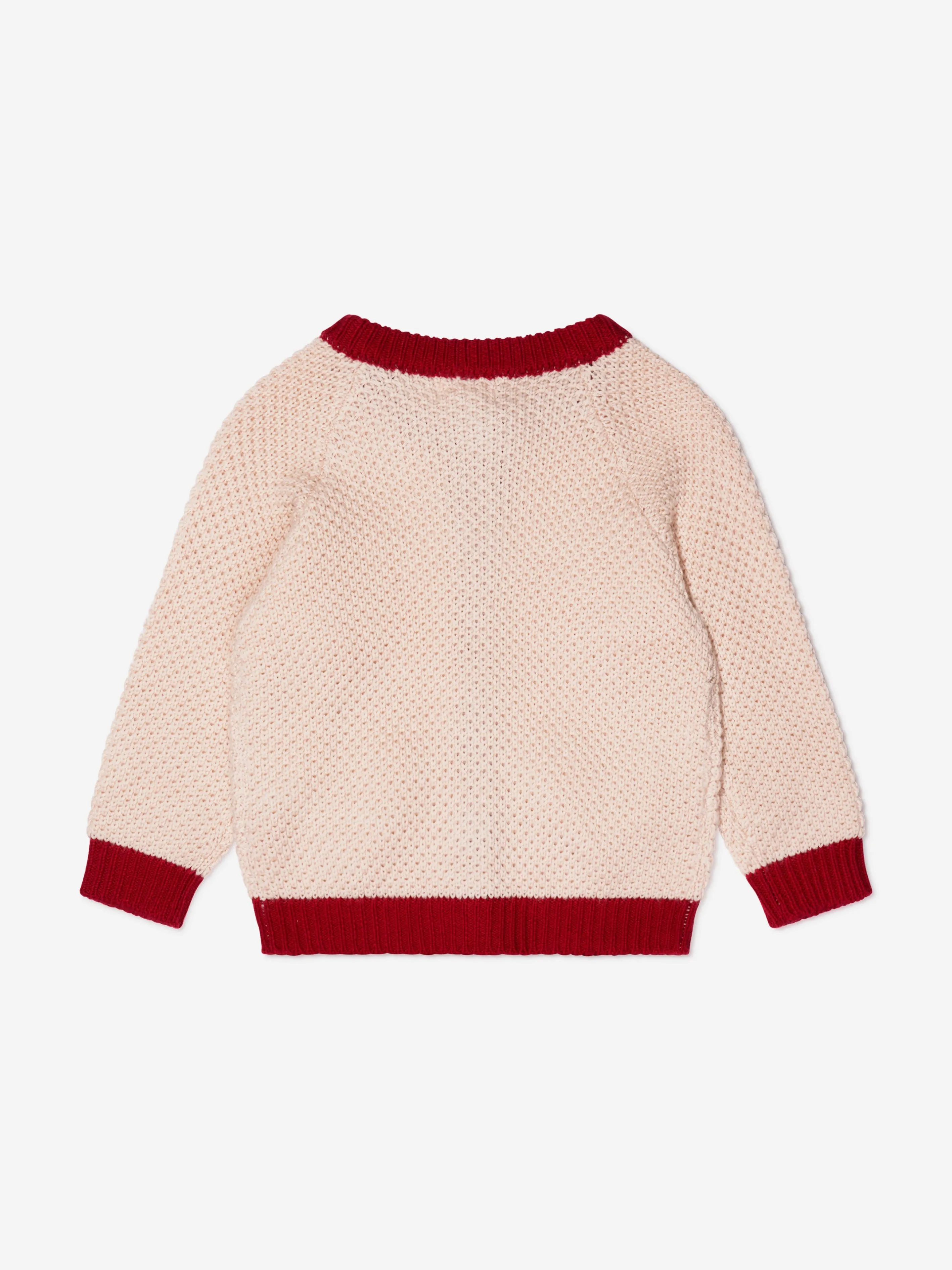 Konges Slojd Girls Merino Wool Heart Cardigan