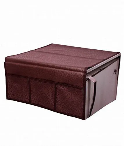 Kuber Industries Rexene 3 Piece Fridge Top Cover and Fridge Handle Covers Set - Maroon