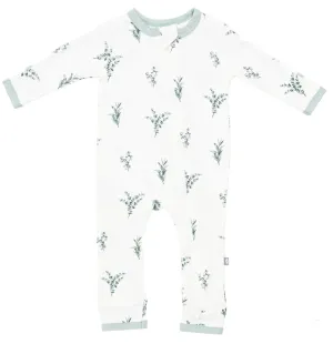 Kyte Baby Zippered Romper in Eucalyptus