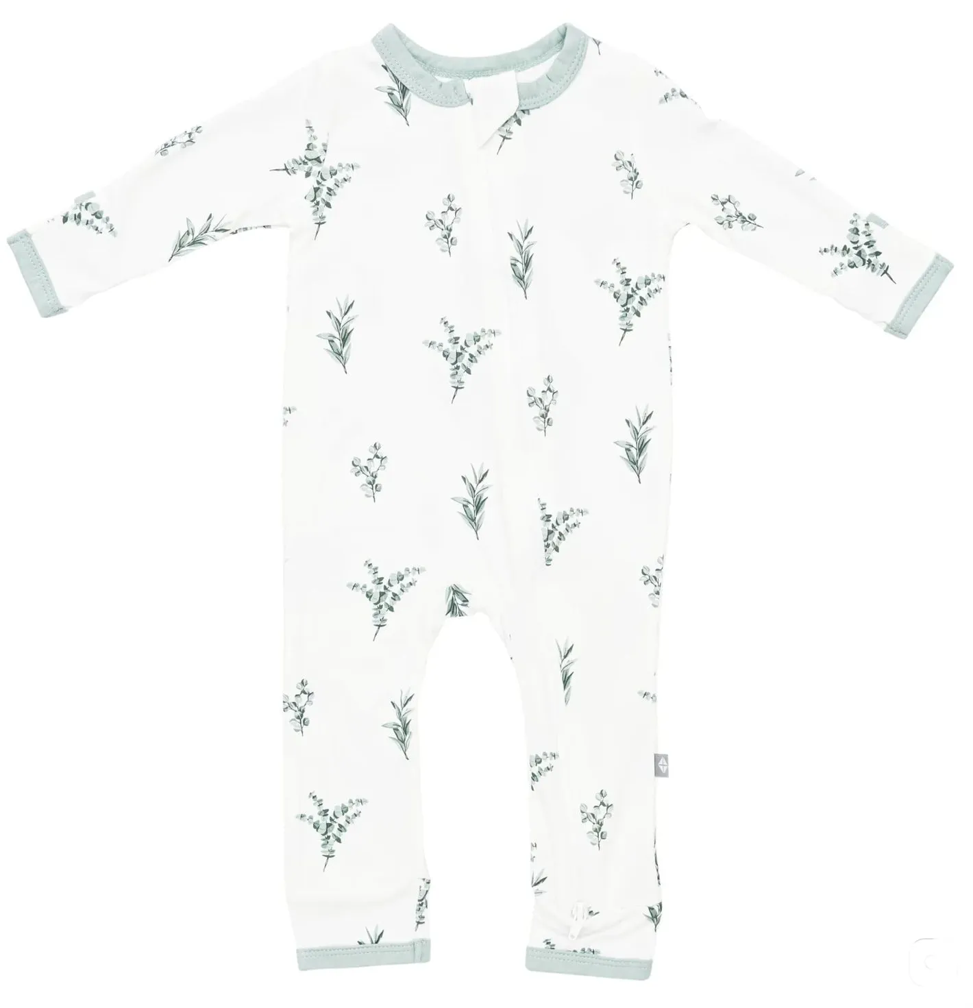 Kyte Baby Zippered Romper in Eucalyptus