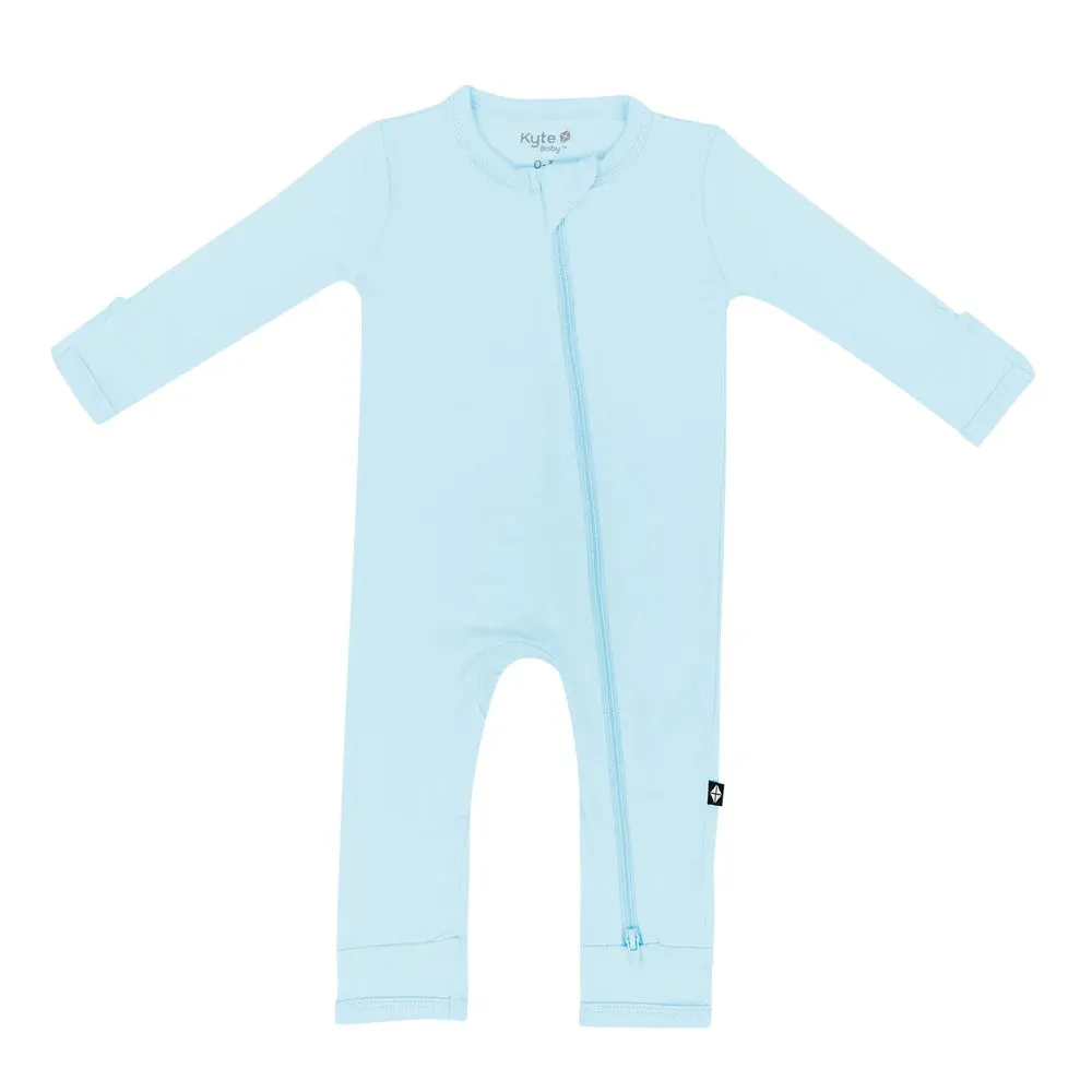 Kyte Baby Zippered Romper - Powder