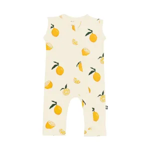 Kyte Baby Zippered Sleeveless Romper - Lemon