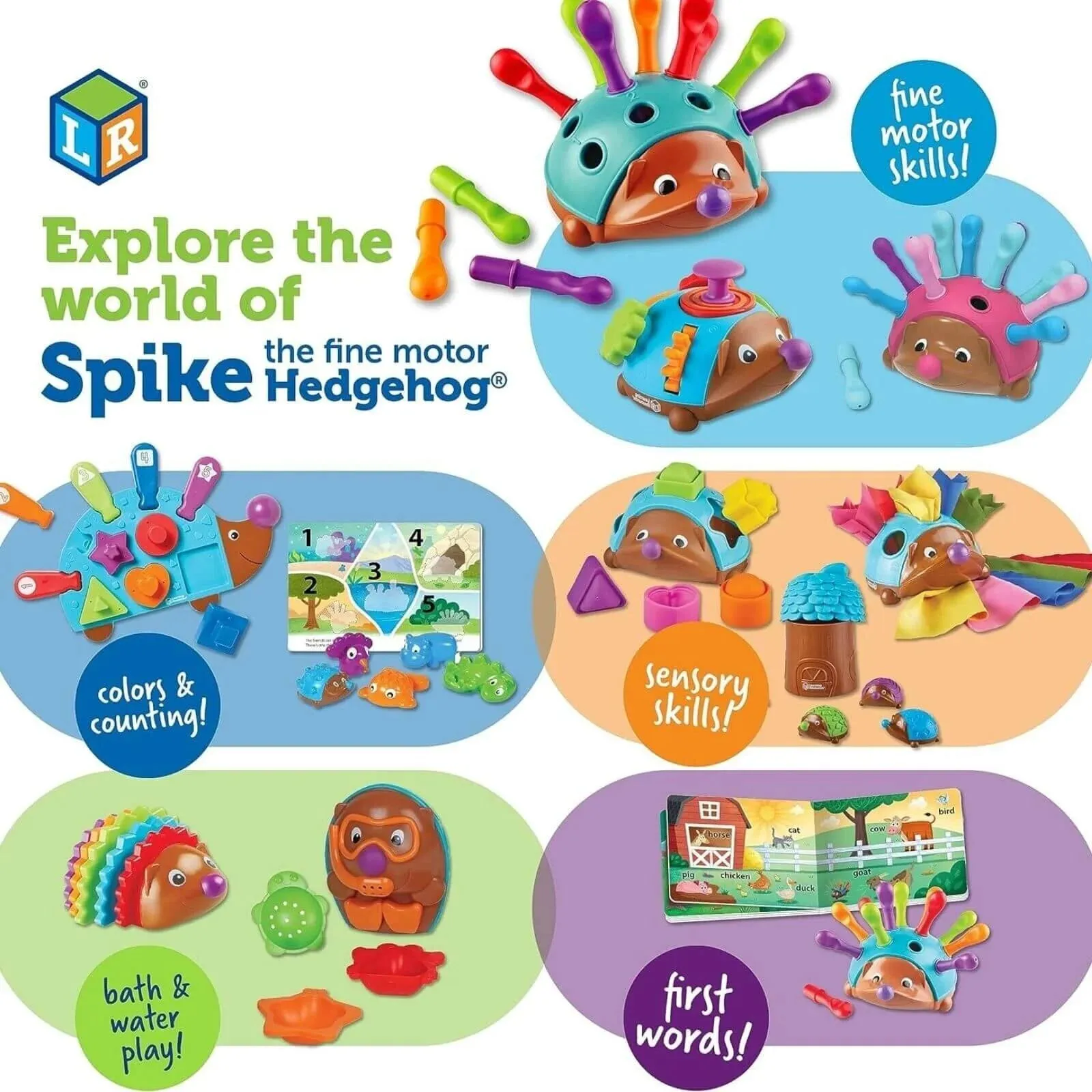 Learning Resources Spike the Fine Motor Hedgehog First Word