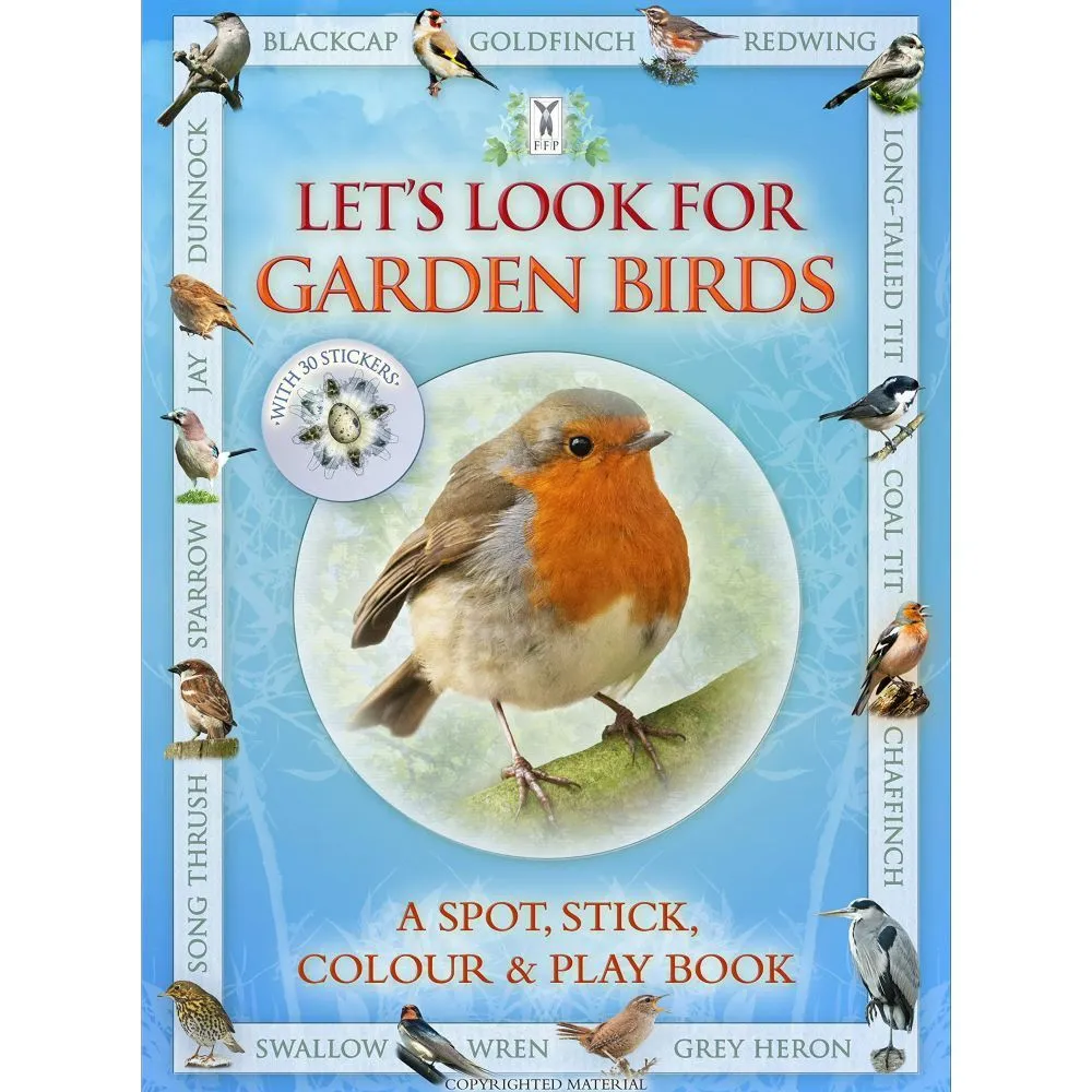 Let's Look For Garden Birds: A Spot, Stick, Colour & Play Book by Andrea Pinnington