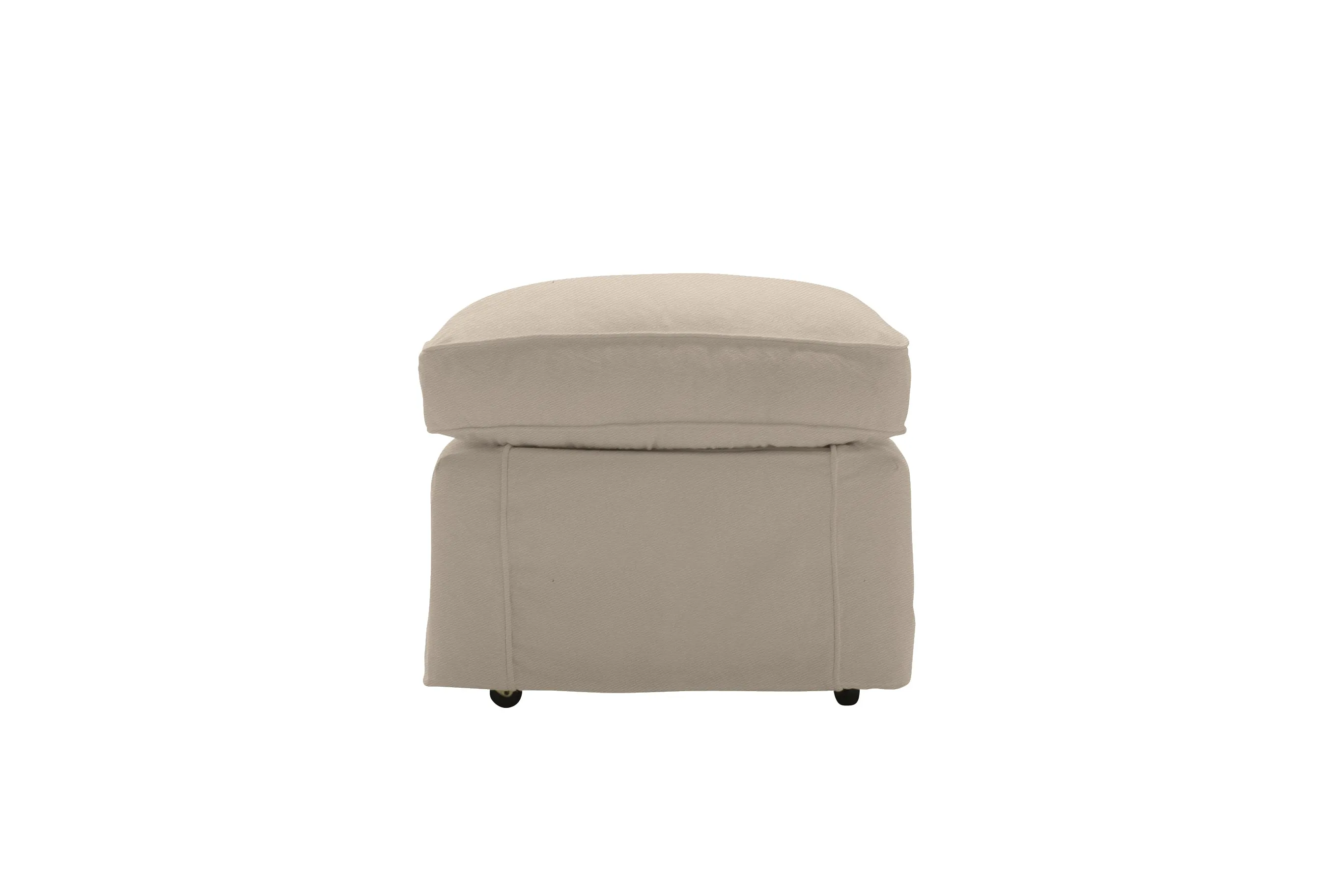 Madrid | Footstool Extra Loose Cover | Miami Pewter