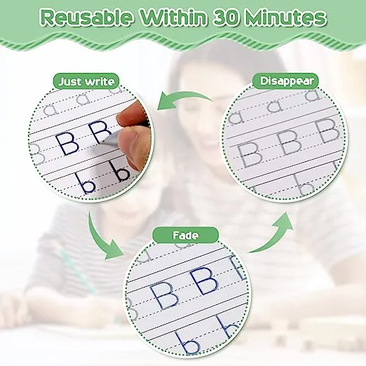 Magic Stencil Reusable Learning Workbook Set