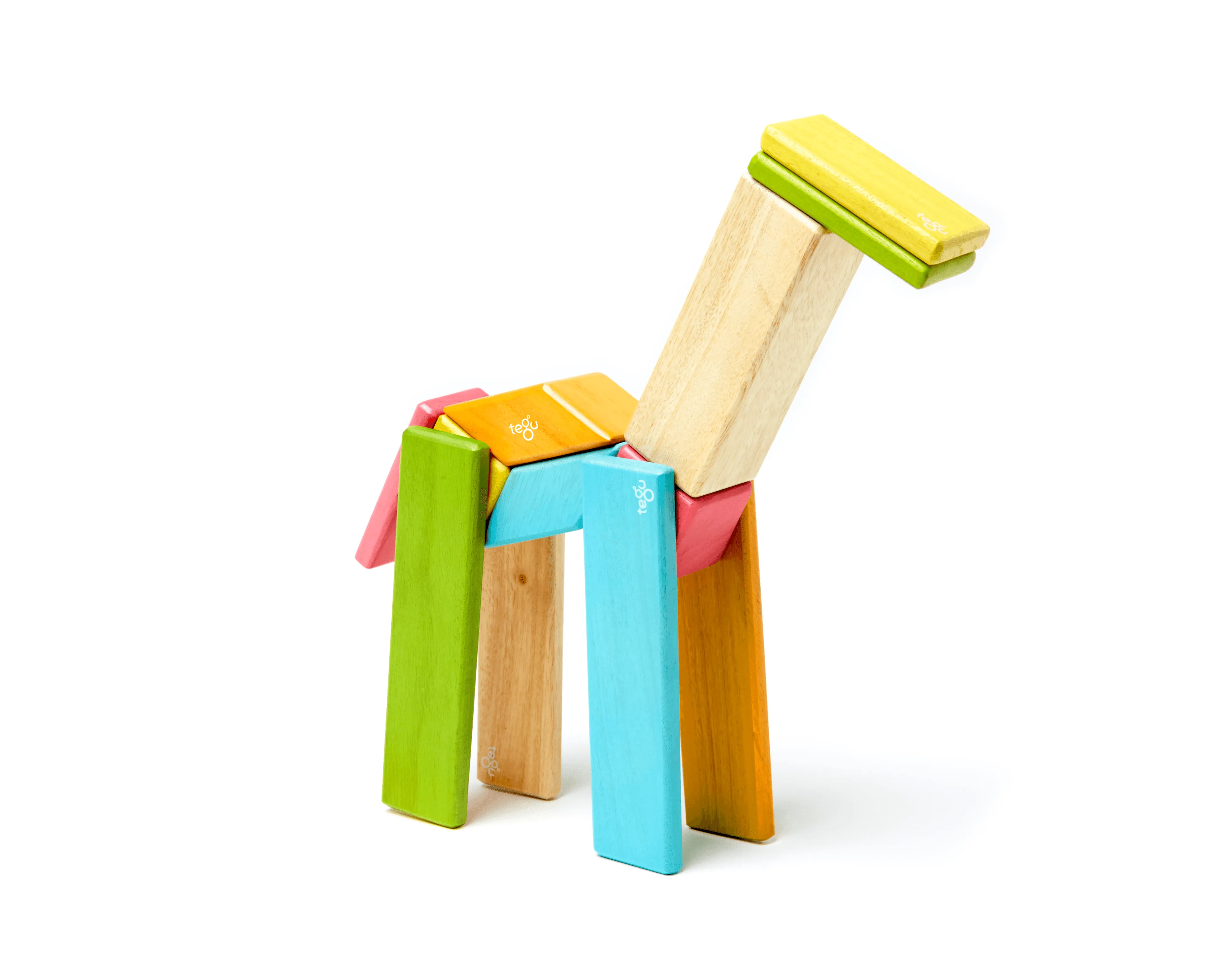 Magnetic Wooden Blocks - 14 Pieces