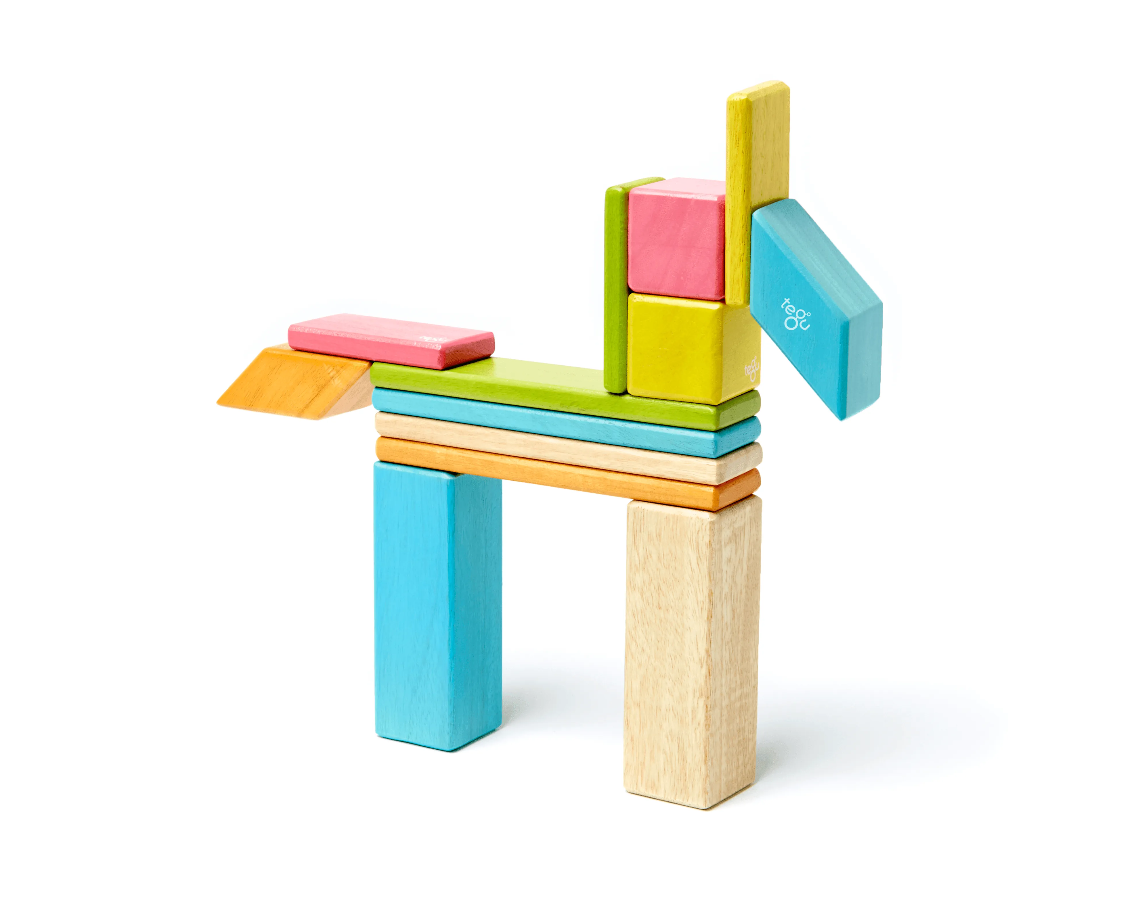 Magnetic Wooden Blocks - 14 Pieces