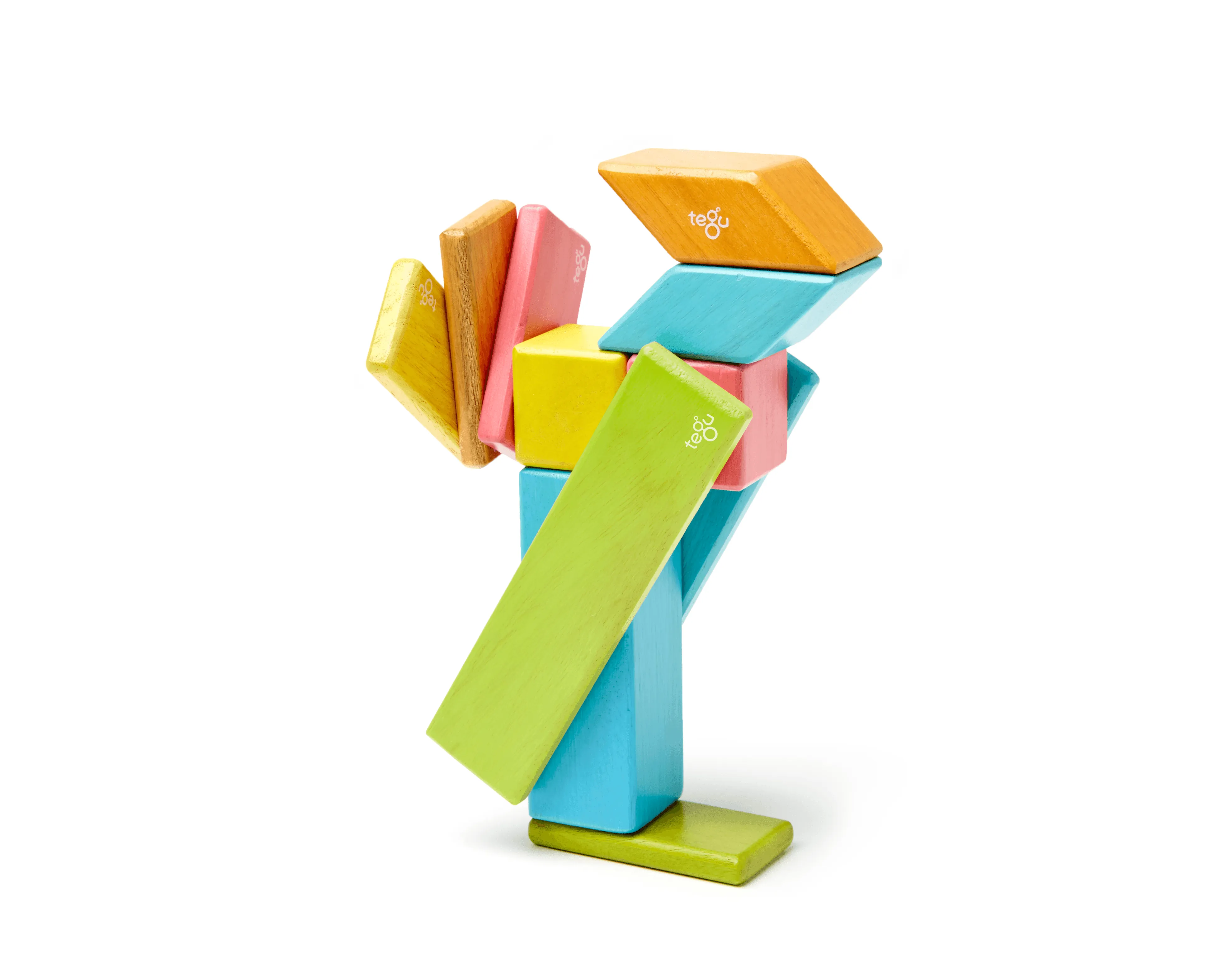 Magnetic Wooden Blocks - 14 Pieces