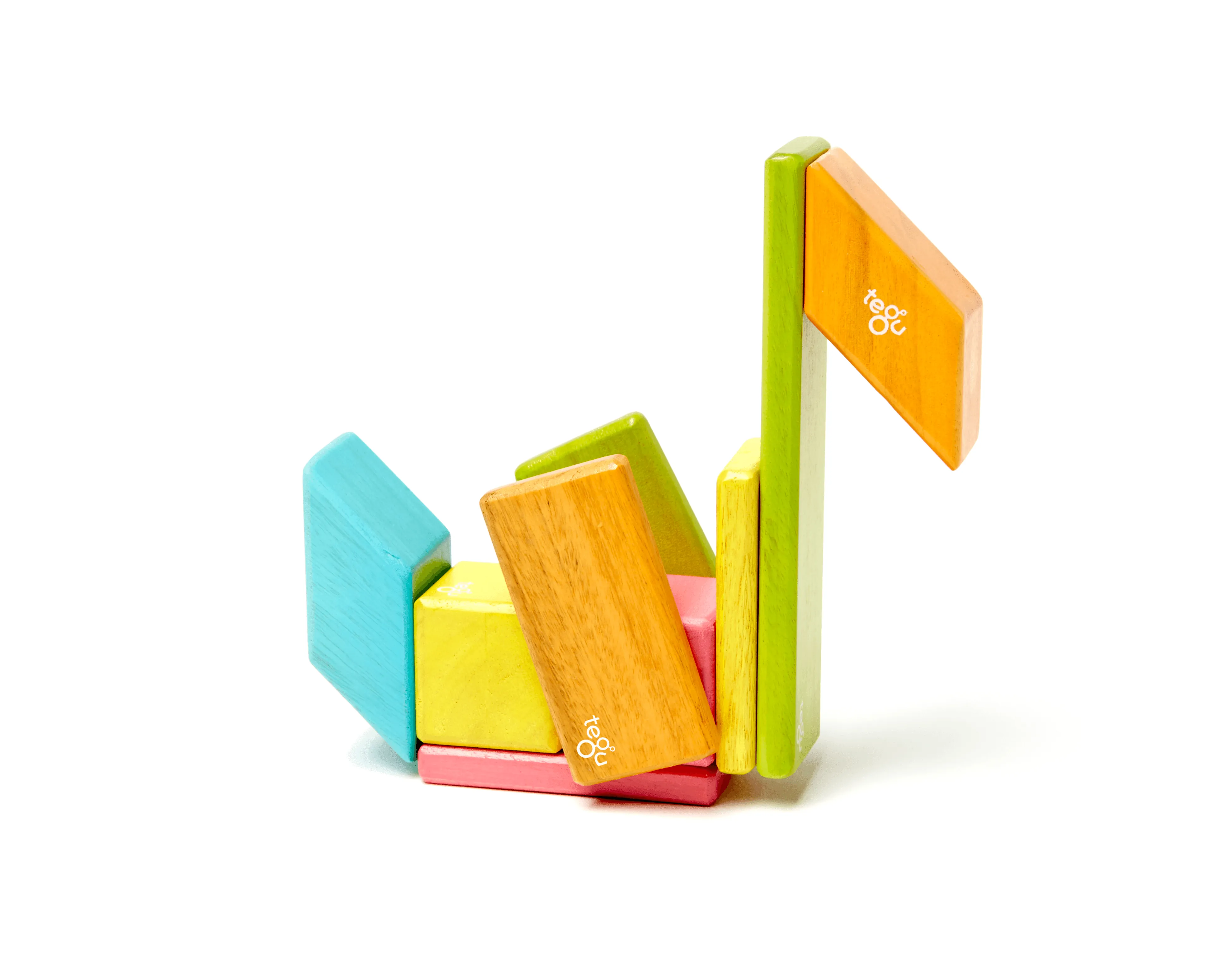 Magnetic Wooden Blocks - 14 Pieces