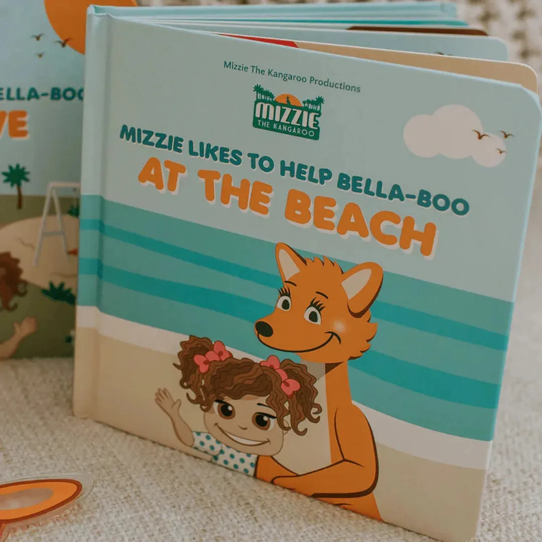 Mizzie the Kangaroo At The Beach Touch & Feel Book