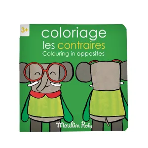 Moulin Roty Les Popipop Colouring Book - Opposites