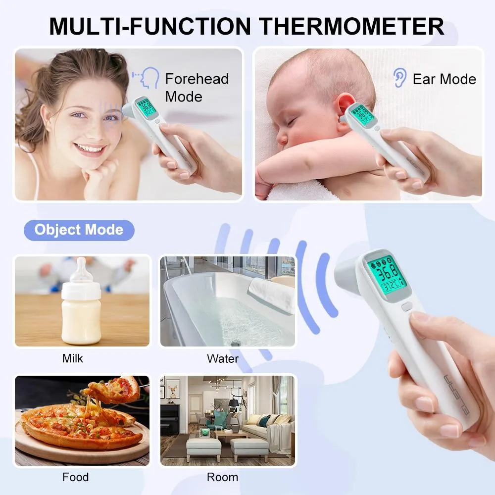 Multifunction Adult/Baby LCD Digital Non-Contact Forehead Thermometer