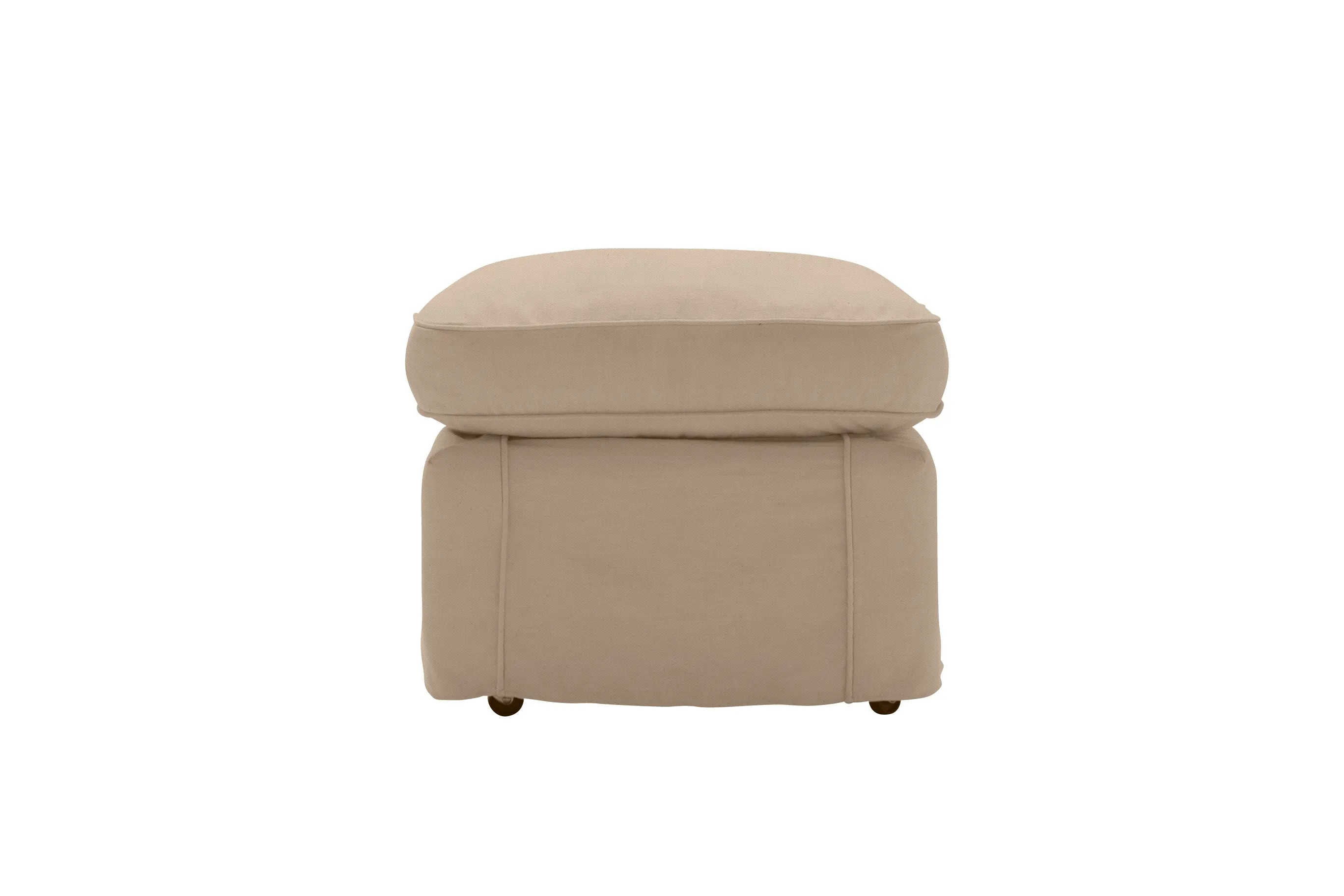 Newport | Footstool Extra Loose Cover | Miami Oatmeal