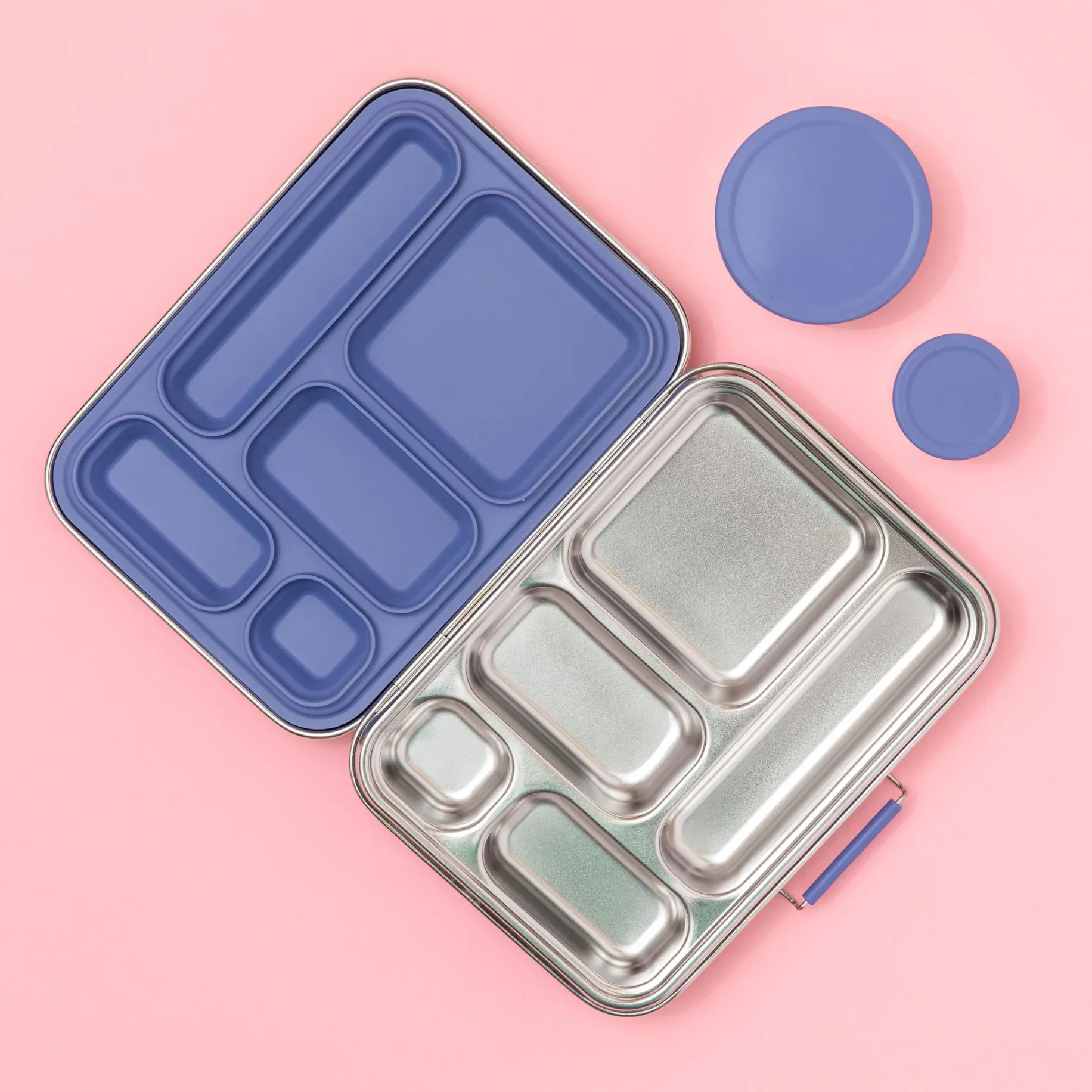 Nudie Rudie Lunch Box Stainless Steel Bento Box & Pots - Indigo