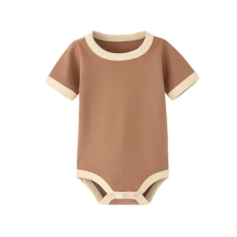 Organic Cotton Summer Boy Rompers