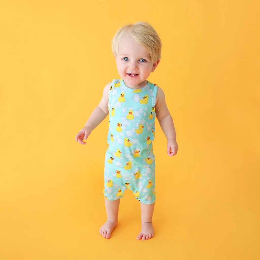 Posh Peanut Ducky Short Romper