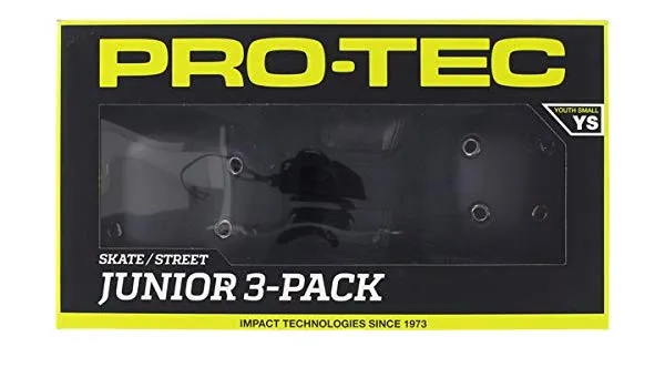 ProTec Street Gear Junior 3 Pack Combo - Black