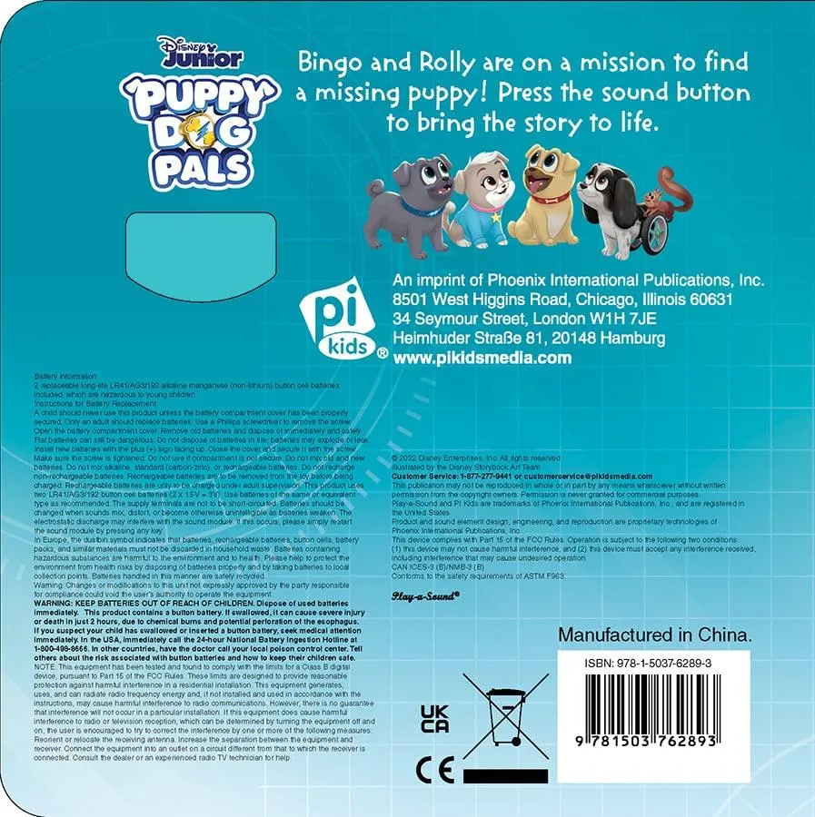 Puppy Dog Pals with Bingo and Rolly – The Great Puppy Escape! Interactive Sound Book