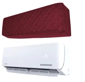 Quilted AC Cover - (Inner   Outer Unit Set) - Maroon