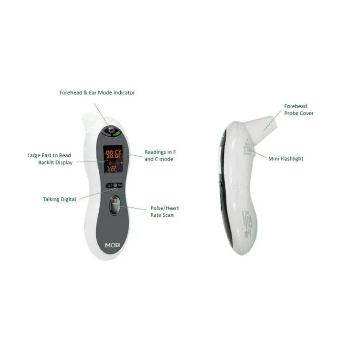 Roger Armstrong Mobi 2-In-1 Digital Baby Thermometer and Pulse Reader