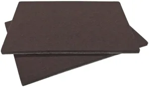 Shepherd Hardware 9860 Blanket Furniture Pad, Felt, Brown, 4-1/4 in L, 6 in W, 5 mm Thick, Rectangular :CD 2: QUANTITY: 1