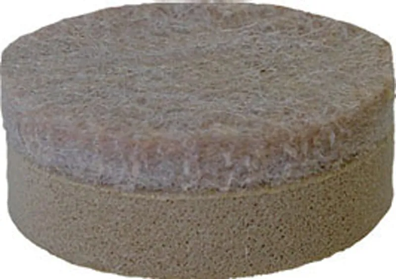 Shepherd Hardware 9916 Furniture Pad, Felt Cloth, Beige, 1-1/2 in Dia, Round :CD 4: QUANTITY: 6